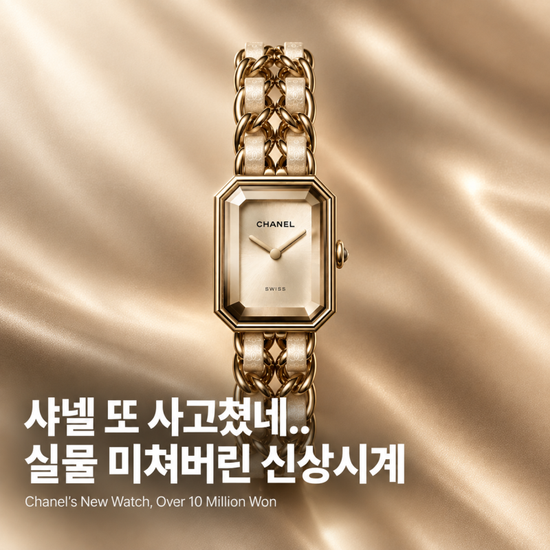 샤넬 또 사고쳤네.. 실물 미쳐버린 신상 시계 (프리미에르 골드 브라운)