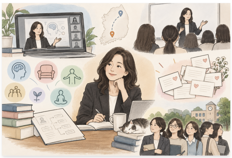 조영은 교수 대구대학교 상담심리학 석사생들 편지 [상담사례연구세미나] 수업