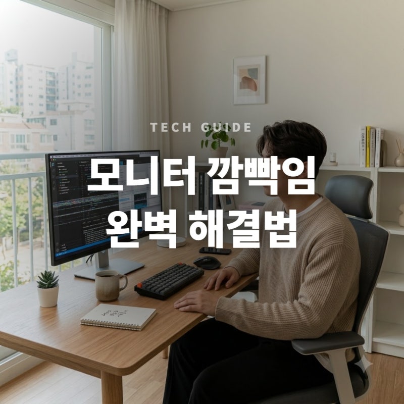 모니터 깜빡임과 블랙아웃 현상 해결하는 3가지 점검 요령