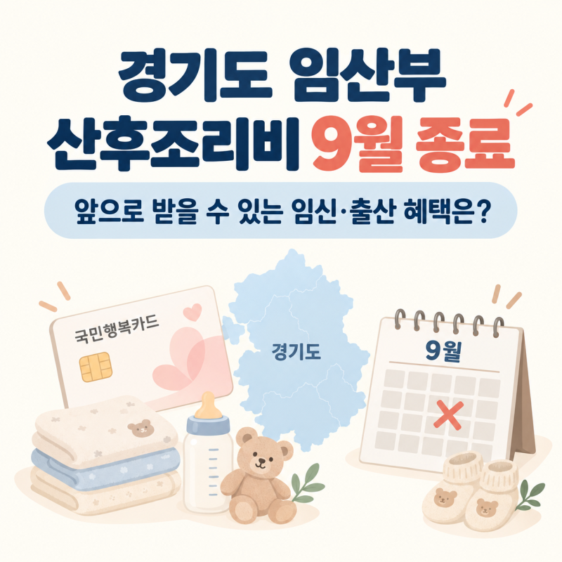경기도 임산부 산후조리비 9월 종료 앞으로 받을 수 있는 임신 출산 혜택은?