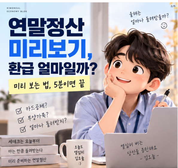 연말정산 미리보기 사용법