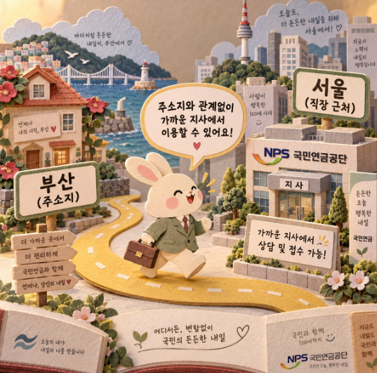 국민연금공단 지사 아무 데나 가도 될까? 주소지 관할 지사 방문해야 하나요?