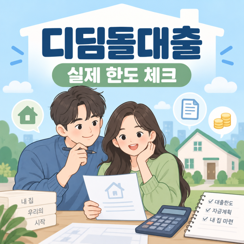 디딤돌대출 조건 2026, 생애최초 LTV 80%인데 실제 한도는 왜 다를까?