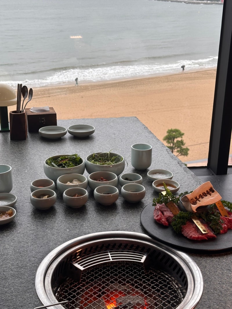 부산 광안리 오션뷰 소고기 맛집 신상 투뿔 한우 고급 식당