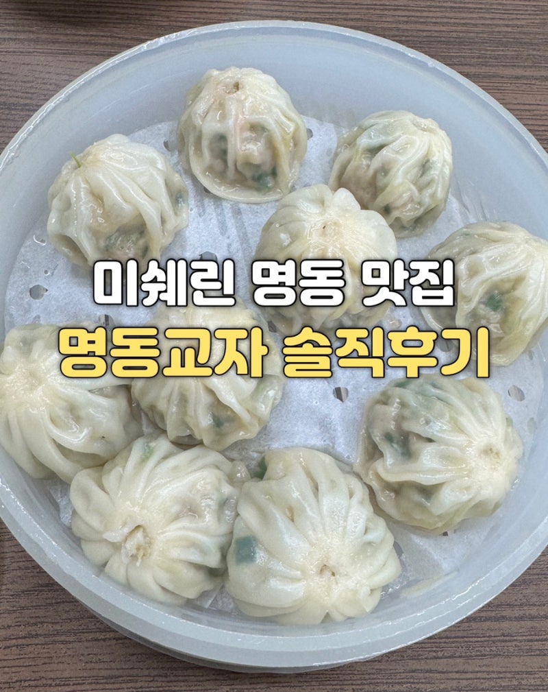 [미쉐린 명동 맛집] 명동교자 본점 칼국수, 만두, 콩국수 솔직후기
