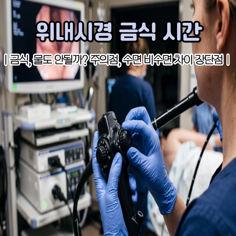 위내시경 금식시간, 검사 전 물은 마셔도 될까?