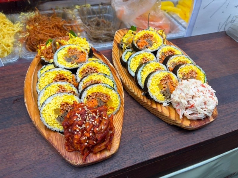 [대구 서문시장 몽디김밥] 서문시장 맛집 몽디김밥 위치, 계란김밥 포장 달성공원 피크닉 대....
