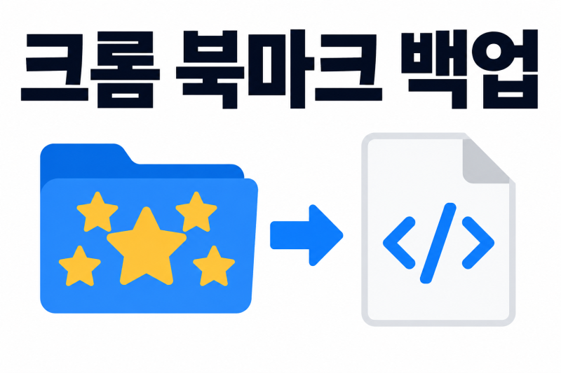 크롬 북마크 내보내기｜즐겨찾기 HTML 백업하기