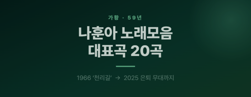 나훈아 노래모음 대표곡 20곡 연속듣기 ㅣ 테스형·고향역·땡벌, 은퇴 무대까지