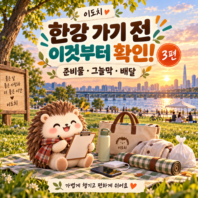 9월 한강 피크닉 준비물｜돗자리·그늘막·배달, 출발 전에 확인하세요