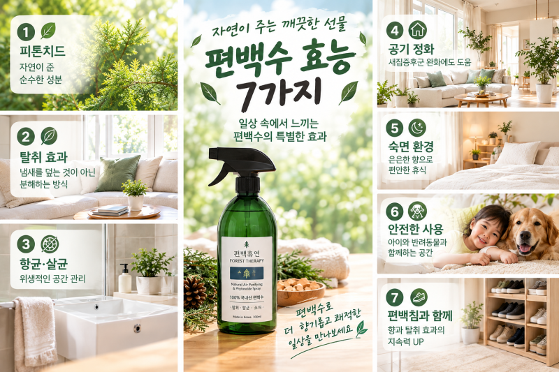 편백수 효능 7가지, 직접 사용하며 알아본 생활 속 활용법