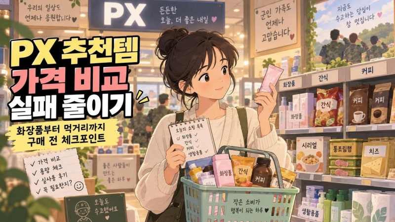 PX 추천템 제대로 고르는 법: 화장품부터 먹거리까지 가격 비교와 구매 전 체크포인트