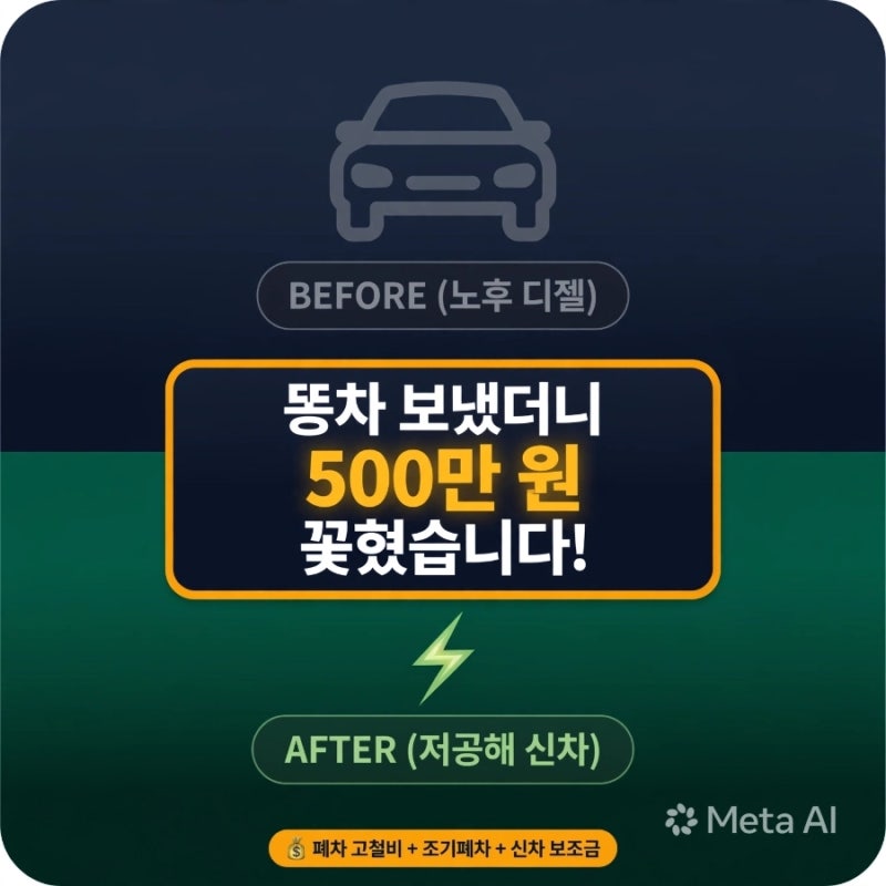 조기폐차 지원금 "노후 경유차 버리고 500만 원 챙겼습니다" (폐차비+조기폐차+저공해 보조금 ....
