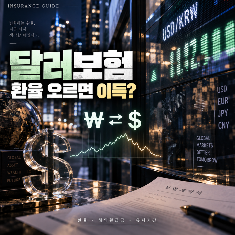 달러보험, 환율 오르면 무조건 유리할까요? 가입 전 알아야 할 장점과 위험