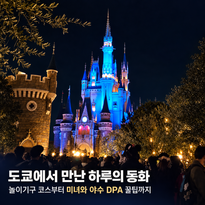 도쿄 디즈니랜드 방문기, 놀이기구 동선과 미녀와 야수 DPA 팁