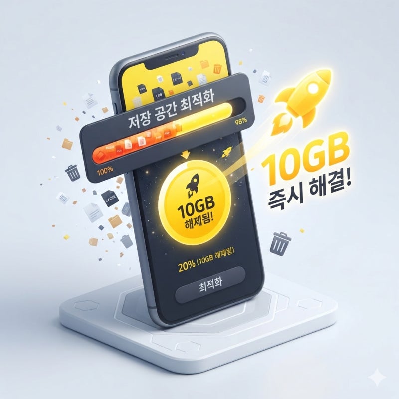 카카오톡 사진·동영상 삭제 없이 저장공간 10GB 확보하는 긴급 최적화 꿀팁