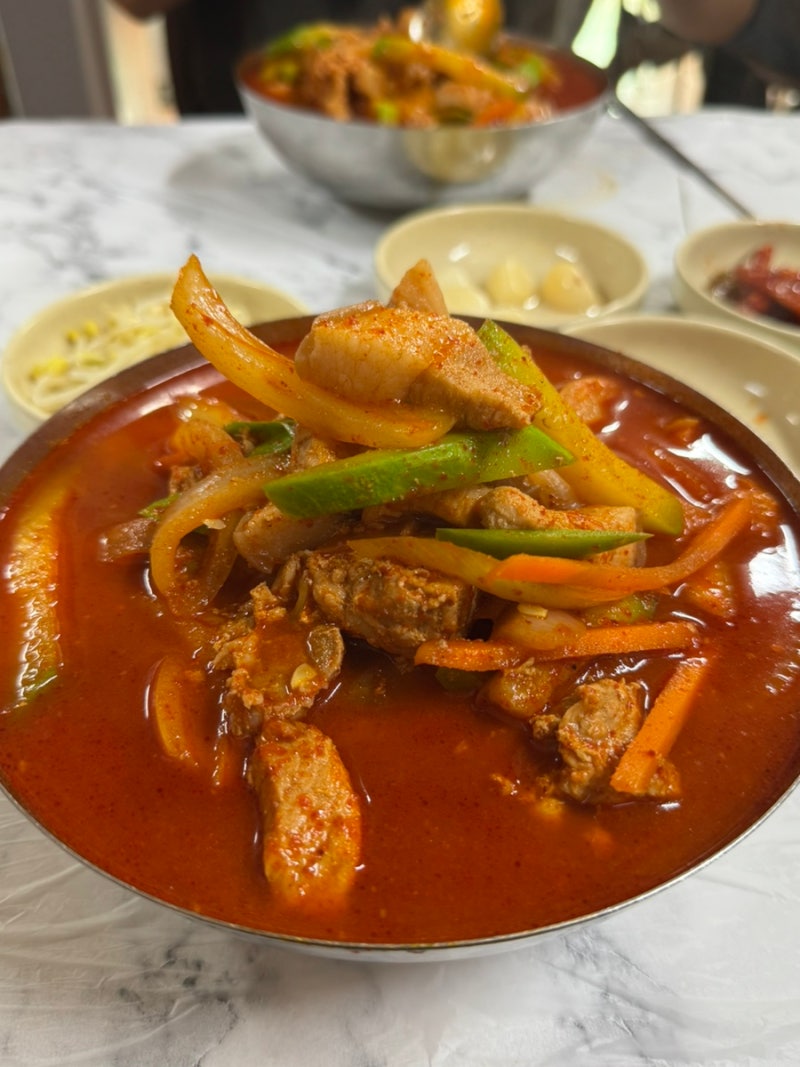 광주 명화식육식당 애호박찌개 블루리본 맛집