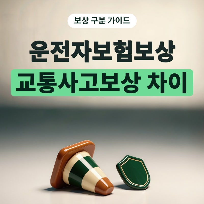 운전자보험보상과 교통사고보상, 무엇이 다를까? 청구 전 확인 순서 (플랜비보험)