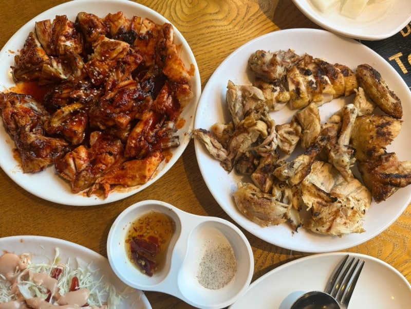 대전 유성구 맛집 대전통닭 본점｜숯불바베큐 반반 먹어본 후기