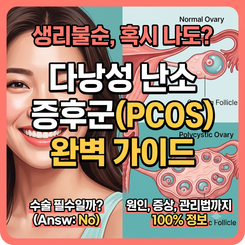 다낭성 난소 증후군(PCOS)의 모든 것: 원인, 증상, 그리고 "반드시 수술해야 할까?"에 대한 완벽....