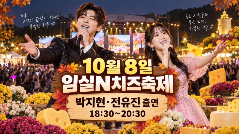 박지현·전유진 2026 임실N치즈축제 출연｜10월 8일 개막공연 시간·장소·주차 총정리