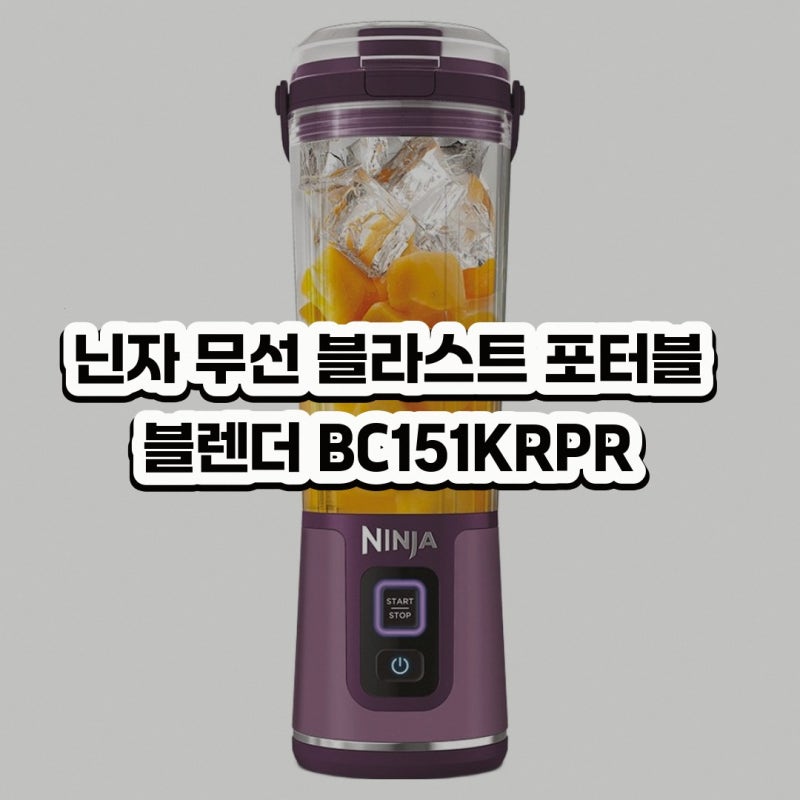 닌자 무선 블라스트 포터블 블렌더 BC151KRPR BN300KR 알아보기: 상품별 선택 기준