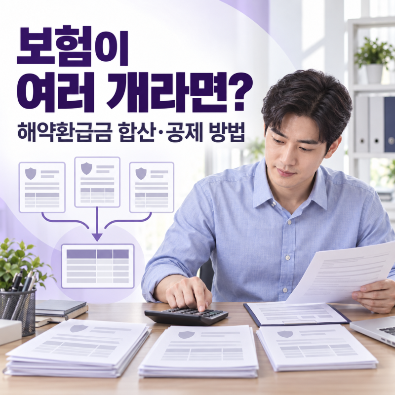 보험이 여러 개라면 해약환급금은 어떻게 계산할까요? 개인회생 재산 확인 방법