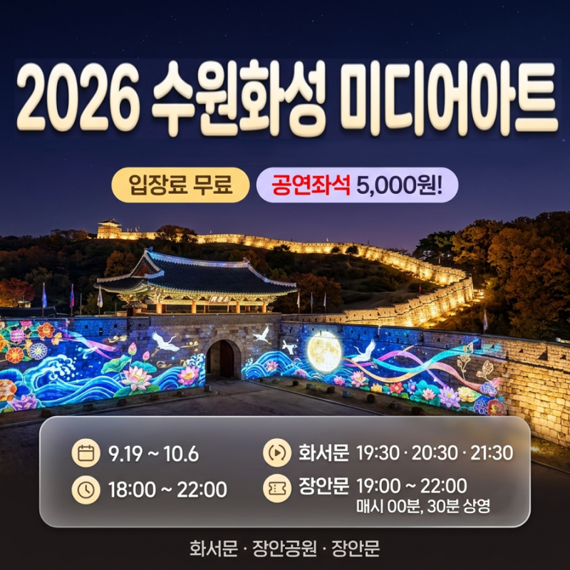 수원화성 미디어아트, 지난해 후기 보고 가면 좋은 관람 팁