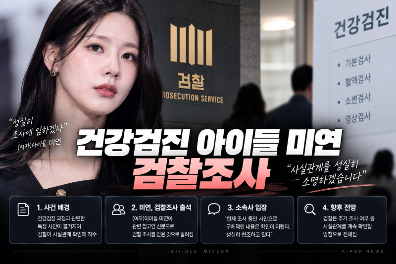 아이들 미연 건강검진 영상 논란｜검찰조사 아닌 경찰 수사 의뢰, 무슨 일일까?