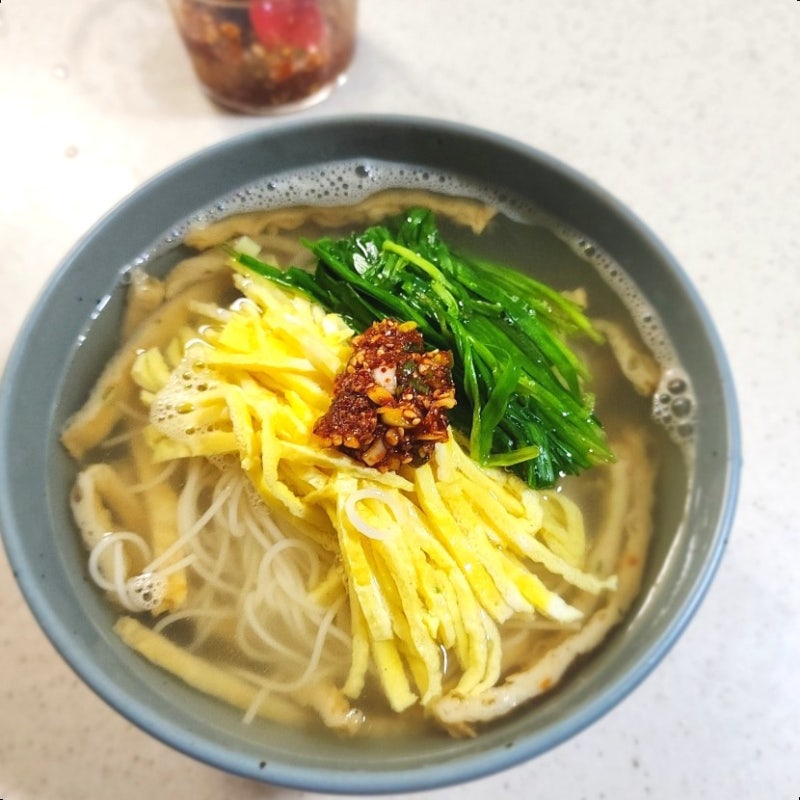 잔치국수 8분 완성 초 간단 1인분 레시피