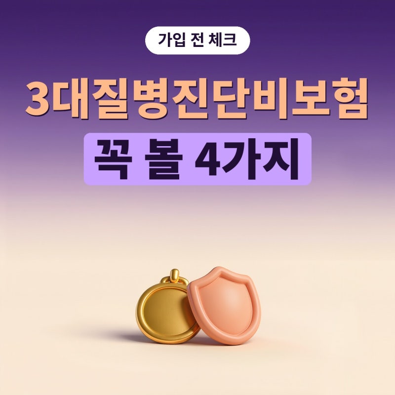 3대질병진단비보험 꼭 볼 4가지, 3대질병보험추천 글 읽기 전 (플랜비보험)