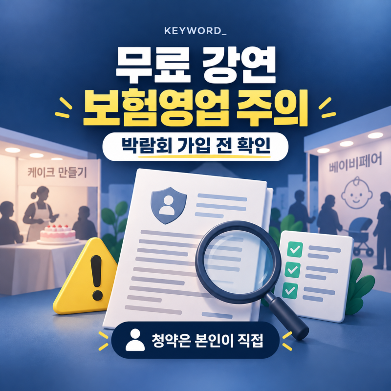 무료 강연·베이비페어 보험영업 주의…금감원, 가입 전 꼭 확인할 것