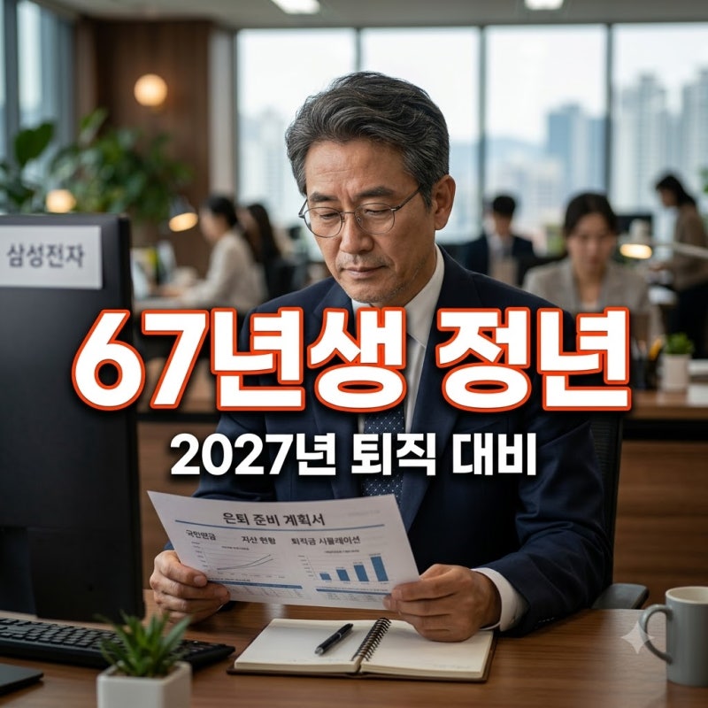 정년연장 67년생 가능성과 퇴직 시점? 2027년 소득 공백 대비법