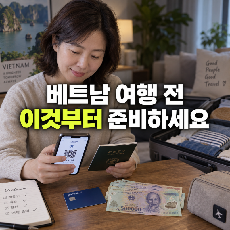 베트남 여행 준비 뭐부터 할까? 환전·유심·보험·입국까지