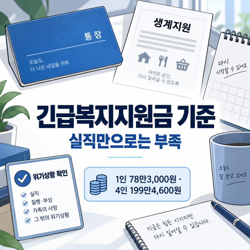 “통장 잔액 때문에 안 될 줄 알았는데..” 긴급복지지원금 기준은 좀 다르다