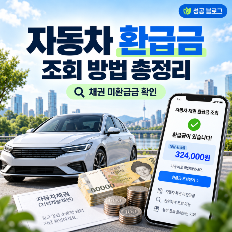 자동차 환급금 조회 방법 5년 지난 차라면? 자동차 채권 미환급금 총정리