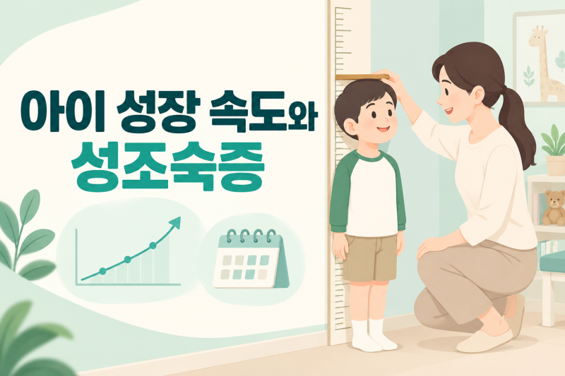 아이 키가 한 달에 1cm 컸다면 성조숙증일까? 성장 속도와 검사 시기