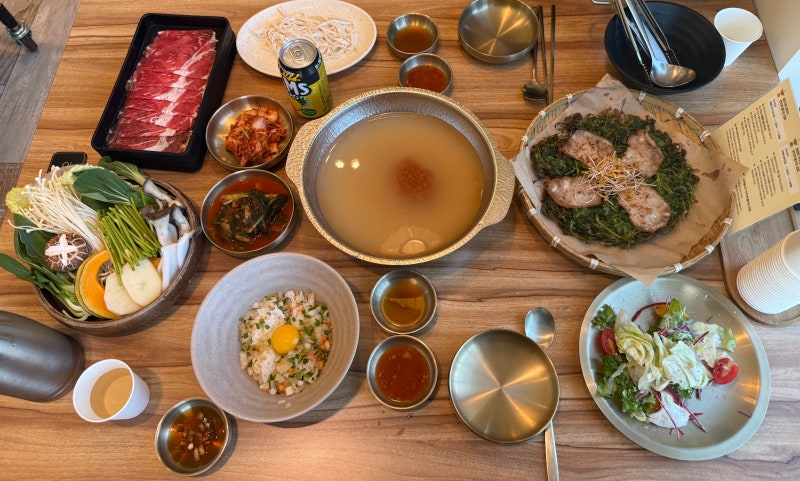남동구청 맛집 모임하기 좋은 만수동 샤브샤브 국수화