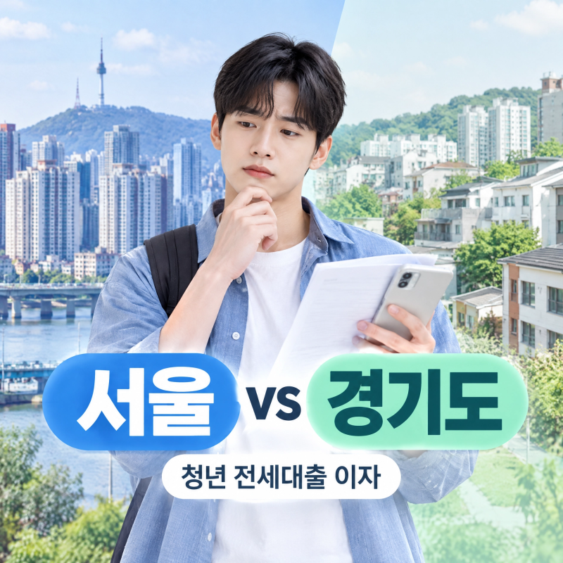 서울시 vs 경기도 청년 임차보증금 이자지원 조건 비교