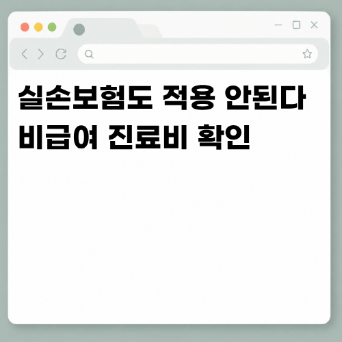 "실손보험도 다 되는 건 아니다" 비급여 진료비 22조원 시대 확인해야 할 것들