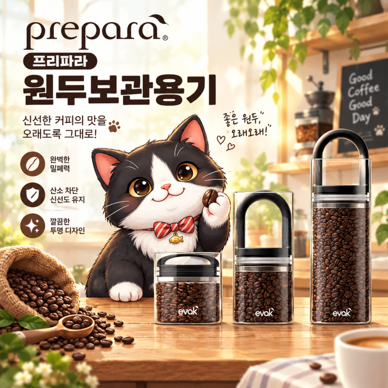 원두보관용기 추천, 유리밀폐용기로 원두 신선하게 보관하기