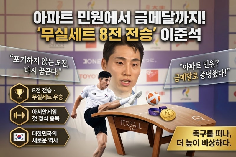테크볼 금메달 이준석, 테크볼 뜻과 경기 규칙 정리