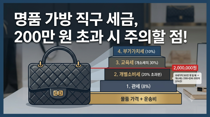 해외직구 명품 가방 관세 얼마나 나올까? 200만 원 넘으면 개별소비세 대폭탄
