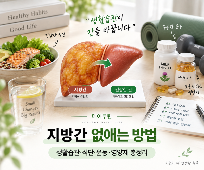 지방간 없애는 방법 ㅣ 생활습관,식단,운동,영양제 총정리