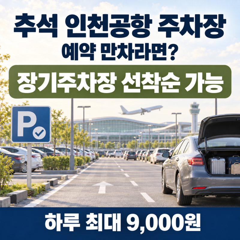 2026 추석 인천공항 주차장｜예약 만차여도 장기주차 가능할까?