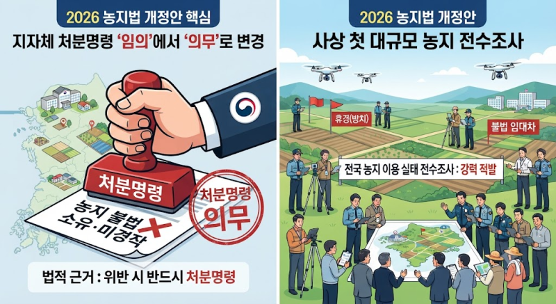 [집중보도] "상속 농지 이대로 두면 뺏긴다?" 2026년 강화된 농지법 개정안 핵심 및 대응 가이....