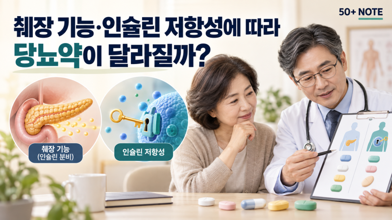 췌장 기능·인슐린 저항성에 따라 당뇨약이 달라질까?