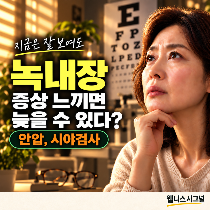녹내장 증상 느낄 때는 늦을 수 있다? 안압과 시야검사