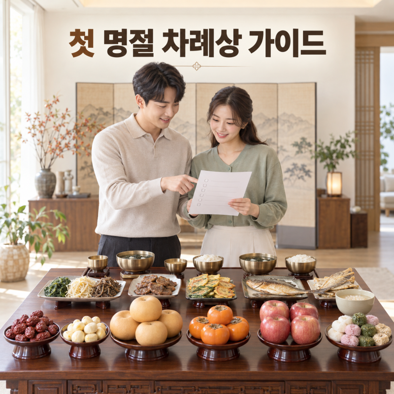 결혼 후 처음 차례상을 차리는 새 신랑·새 며느리를 위한 완벽 가이드