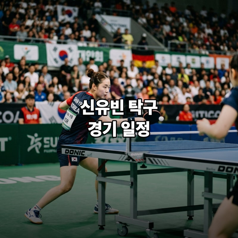 신유빈 탁구 경기 중계 결승은 언제 4개 종목 메달 도전